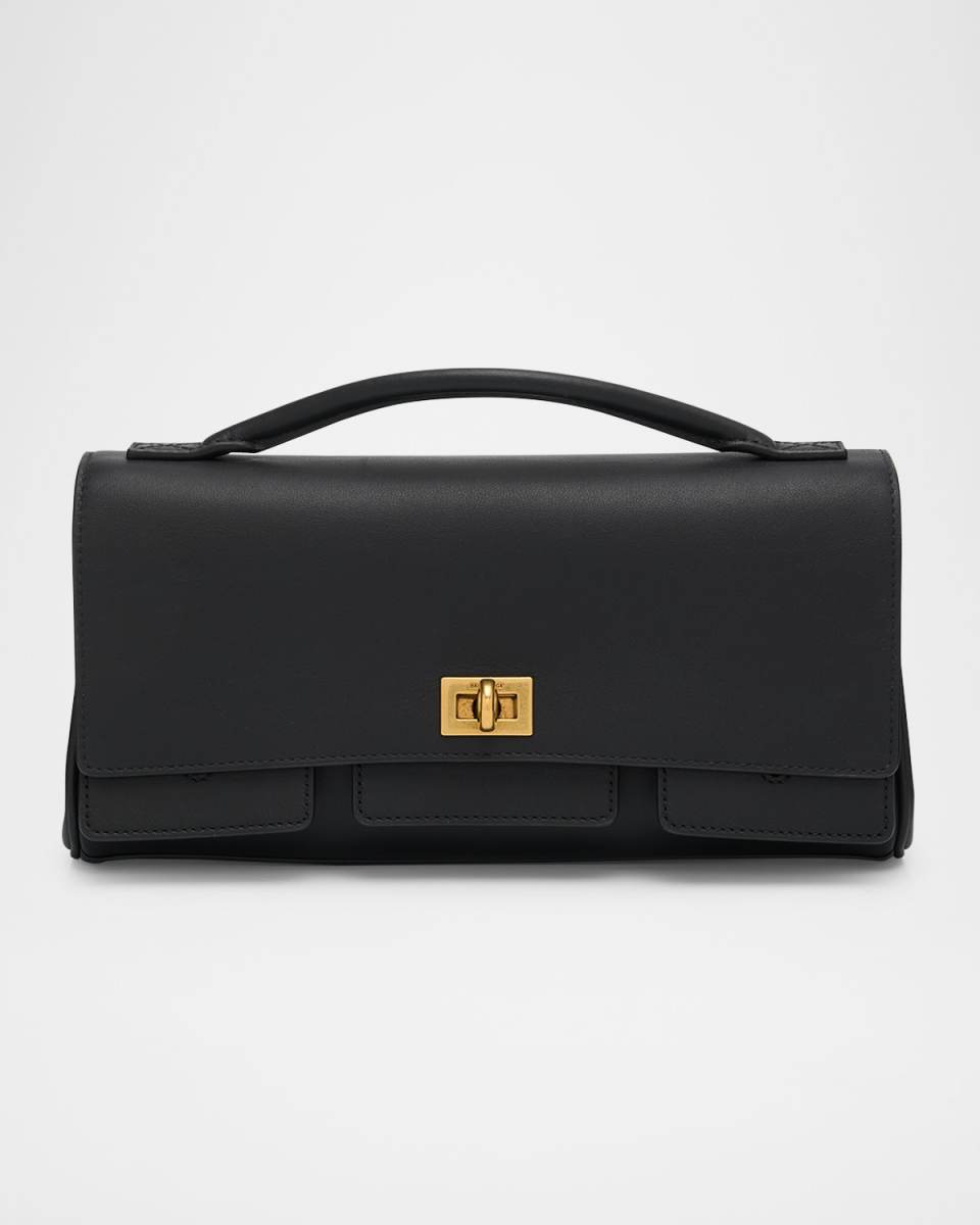 Bel Air Flap Leather Top-Handle Bag